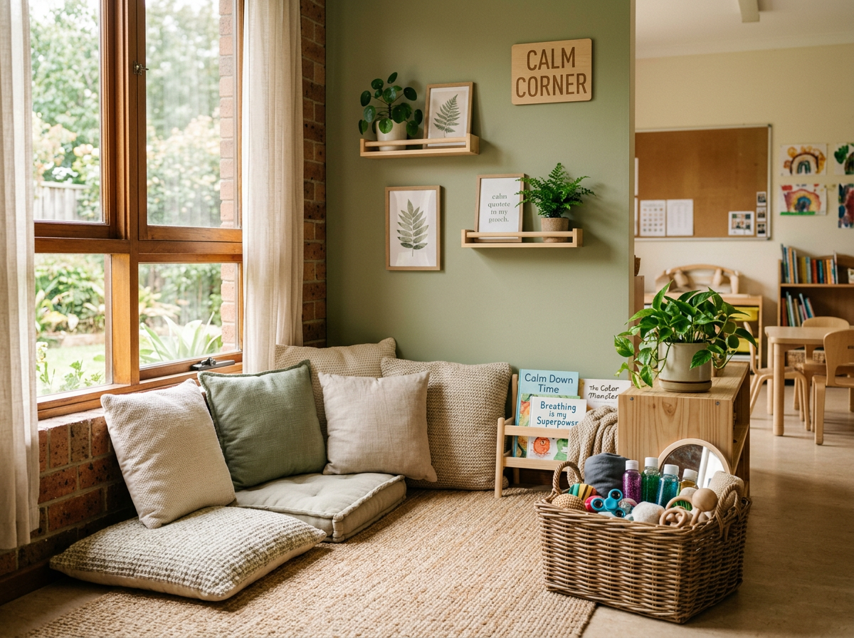 Classroom Calm Corner Setup